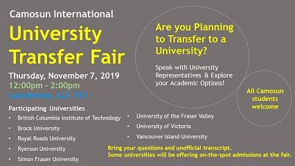 University Transfer Fair